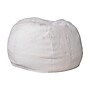 Flash Furniture Dillon Polyester Small Refillable Bean Bag Chair, Furry White (DGBEANSMFURWH)~#|#~59E10446-0CFE-4665-A9F0D5C26EBC45FC_sc7