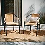 Flash Furniture Rattan Indoor-Outdoor Restaurant Stack Chair, Beige, 4-Pieces (4TLH037BGE)~#|#~59E44CD9-F496-47E9-95FD90A814DA4F2B_sc7