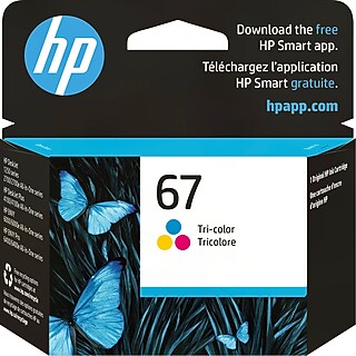 HP 67 Black Standard Yield Ink Cartridge, Prints Up to 120