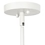 Lalia Home 1-Light 9.25" Farmhouse Hanging Cylindrical Clear Glass LED Pendant Fixture with Accents, White (LHP-3002-WH)~#|#~59EE9B28-0940-4C45-B884C713333B415A_sc7