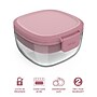 bentgo All-in-One Salad Container, 5-Compartment, Rose, 61 oz. (BGLASSAL-R)~#|#~59F65185-B80D-49EB-91ED2C4462BCC6FE_sc7