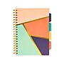 Carpe Diem Floral Love 5-Subject Subject Notebooks, 7.09" x 10", College Ruled, 100 Sheets, Assorted Colors, 3/Pack (9033-CD)~#|#~5A05A791-64FA-4CE8-B8B4463A18F64461_sc7