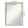 Amanti Art Grace Brushed Nickel Narrow Frame Wall Mirror, 26" x 20" (A42675343053)~#|#~5A05F886-433A-470B-9557628851A47978_sc7