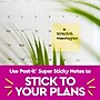 Post-it Super Sticky Notes, 3" x 3", Canary Yellow, 4 Pads/Pack, 45 Sheets/Pad (3321-4SSCY)~#|#~5A087CD7-947E-42E2-B87EAE7EE98141D2_sc7