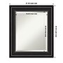 Amanti Art Ridge Black Frame Wall Mirror, 25.5" x 21.5" (A42674593059)~#|#~5A09571F-F9EF-4520-83480299806168E5_sc7