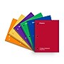 STAPLES 1‑Subject Spiral Notebook, 8” x 10.5”, College Ruled, 70 Sheets, Assorted Colors, 6‑Pack~#|#~5A0A7C83-E3F8-4C33-A3A8E9CCAB15420D_sc7