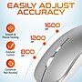 Delton N35 Mini Wireless Keyboard and Optical Mouse Combo, Silver/White (DKMKITMIN35-WW)~#|#~5A0C16A2-3EC7-4AB0-8865DA67CC314913_sc7