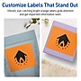 Avery Laser/Inkjet Multipurpose Labels, Bright Orange, 4 Labels/Sheet, 80 Sheets/Pack (94254-BOP80)~#|#~5A14987C-9237-42E8-990AEDA5D1912CC1_sc7