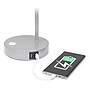 Simple Designs Sleek Essentials LED Desk Lamp, 15.75", with USB Ports, Silver (LD1074-SLV)~#|#~5A14E45B-B0D2-4C4E-9820FC48EF235F3E_sc7