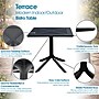 Regency Niche Terrace 5-Piece Square Dining Set, 31.5"D x 31.5"W, Black (TOB3131BK41BK)~#|#~5A15E81C-2611-4D17-AD796631632C9C70_sc7