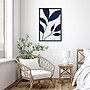 Amanti Art Modern Blue Botanical Abstract Print No 2 by The Creative Bunch Studio Wood Framed Wall Art Print, 23" x 33"~#|#~5A18176F-0DB5-4006-9D9C2033498ADDA5_sc7
