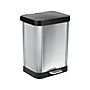 Glad Step Trash Can, 13-Gallon, Stainless Steel (GLD-74506)~#|#~5A197397-8061-4890-BEE5C0BF361FDEC1_sc7
