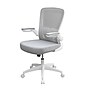 Boss Flip Arm Ergonomic Mesh/Fabric Swivel Task Chair, Gray/White (B6366WT-GY)~#|#~5A19F877-E80A-47BA-981793A73000D7AC_sc7