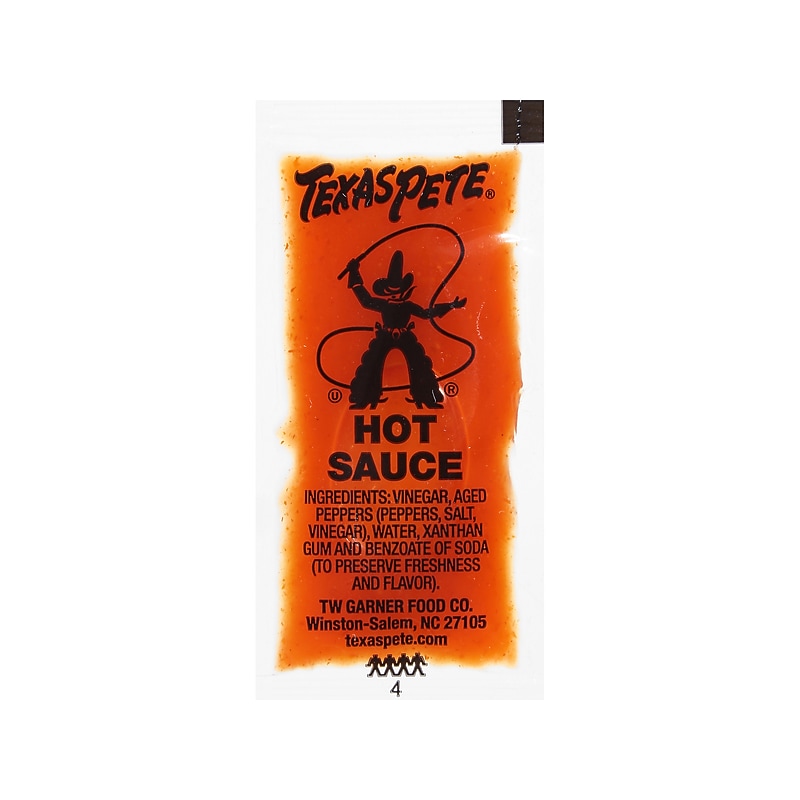 Texas Pete Hot Sauce Pocket, 0.25 oz., 200/Carton (1 00003) image 1