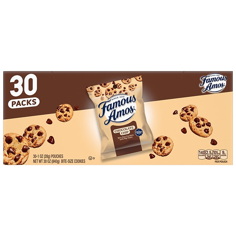 Famous Amos Wonders From the World Chocolate Cookies, 1 oz., 30/Carton (FEU06101) image 1