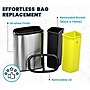 Alpine Industries Stainless Steel Open Top Dual Compartment Indoor Trash Can with Liners, 10.5 Gallon (ALP470-R-40L)~#|#~5A1D36E3-2ACA-4515-9A7AB41D4B61900E_sc7