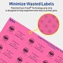 Avery Laser/Inkjet Rectangle Multipurpose Labels, 1" x 2.5", Bright Pink, 240/Pack (94221)~#|#~5A22068A-990E-4752-AAB22306D0F4E336_sc7