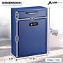 AdirOffice Indoor/Outdoor Interoffice Mailbox, Blue (631-04-BLU-KC)~#|#~5A24AF46-765E-43B7-9257C792A234FD05_sc7
