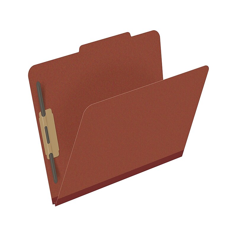 Medical Arts Press Pressboard Classification Folder, 2" Expansion, Letter Size, Red, 25/Box (DV-T42-02-3RED) image 1
