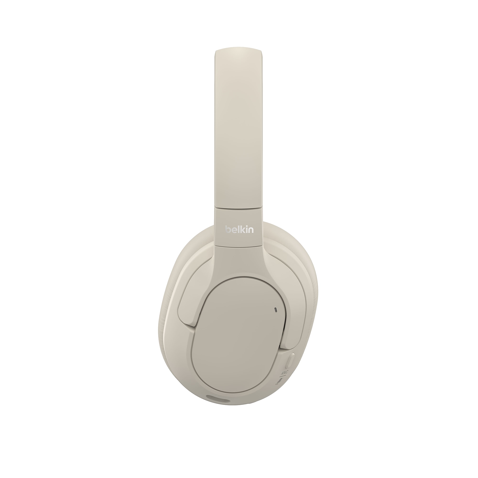 Belkin SoundForm Isolate Wireless Noise Cancelling Headphones, Bluetooth, Sand (AUD008fqSA) Sansujyuku sansujyuku.com