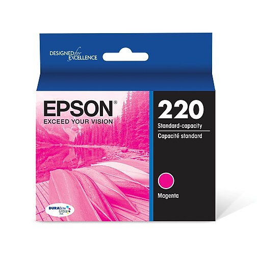 Epson T220 Magenta Standard Yield Ink Cartridge (T220320-S) | Staples