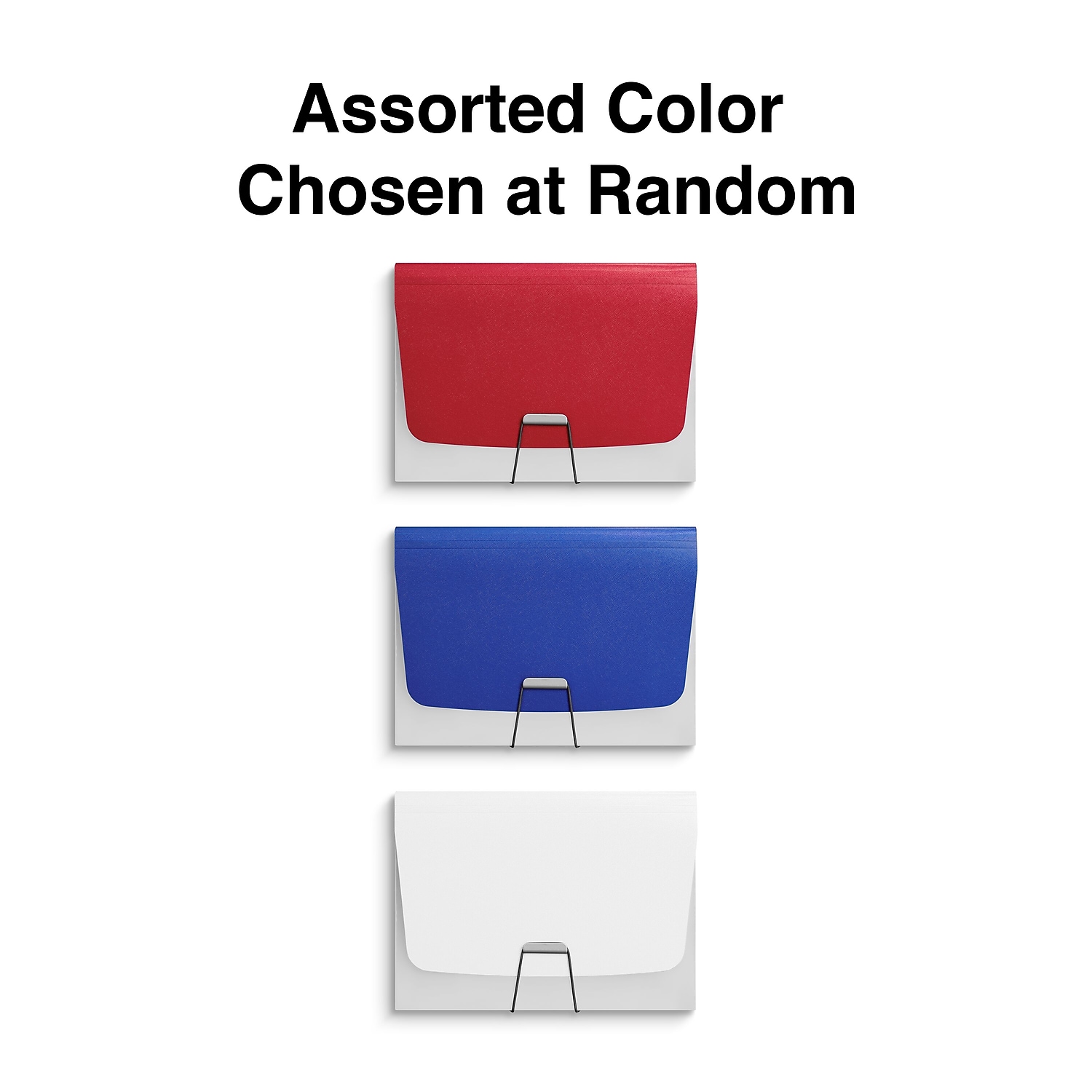 Staples Plastic Accordion File 7-Pocket Letter Size Assorted Colors (TR51809) - Bild 3 von 8