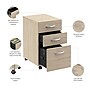 Bush Business Furniture Arrive 3 Drawer Mobile File Cabinet - Assembled, Natural Elm (ARF116NE-Z)~#|#~5A3316EF-2C71-450C-AF00A9D5D2CC0980_sc7