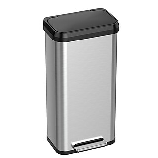 Nine Stars Stainless Steel Motion Sensor Trash Can, 21.1 Gallon