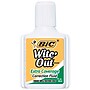 BIC Wite-Out Extra Coverage Correction Fluid, 20 ml., White (50624/WOFEC12)~#|#~5A35DB46-14A1-4564-B0C1FAD7D855104C_sc7