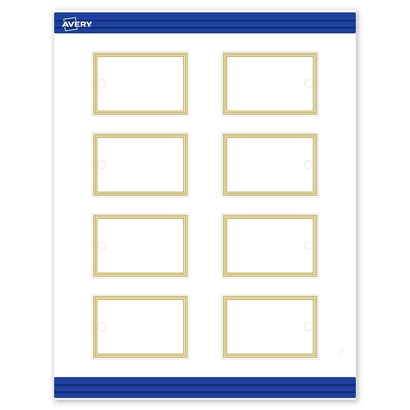 Avery  3" Blank Price & Merchandise Tags, White, 80/Carton (S00-DHQ-PRMWT10) image 1