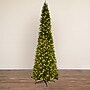 Nearly Natural 14' Artificial Slim Green Mountain Pine Christmas Tree with 1600 Warm White LED Lights (T4780)~#|#~5A384B3A-546B-44D9-813F48C8F1C7302D_sc7