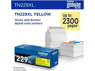 Brother TN229XL Yellow High Yield Toner Cartridge (TN229XLY) Sansujyuku sansujyuku.com