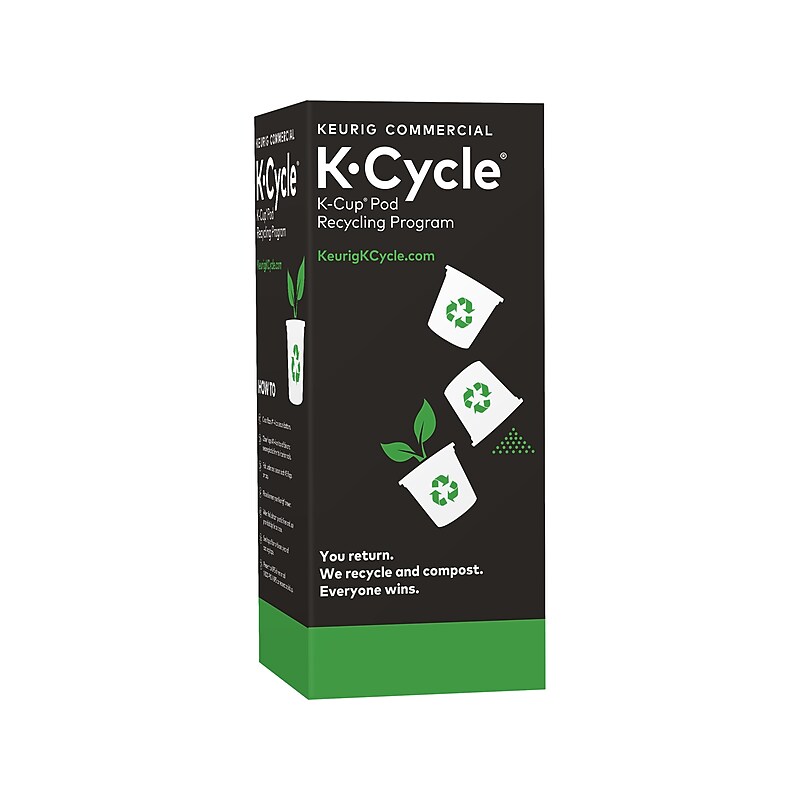 Keurig® K-Cycle Cardboard Recycling Bin Sitation, Multicolor, 5/Pack (5000350631) image 1