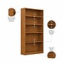 Bush Furniture Universal 72"H 5-Shelf Bookcase with Adjustable Shelves, Natural Cherry Laminated Wood (WL12467)~#|#~5A3E9397-6EDB-4C1A-B413FB7F0CB50A9B_sc7