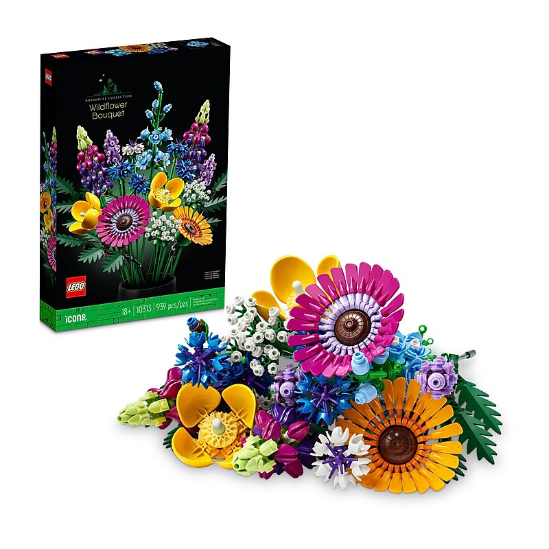 LEGO Botanicals Wildflower Bouquet, 939 Pieces (10313) image 1