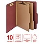 Staples 60% Recycled Heavy Duty Pressboard Classification Folder, 2-Dividers, 2" Expansion, Letter Size, Red, 10/Box (ST62560)~#|#~5A46716F-AE41-4D8A-8B9F7C3475053B6F_sc7