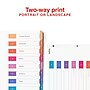 Staples Customizable Table of Contents Numeric Dividers, 8-Tabs, 6 Sets, Multicolor (ST62969)~#|#~5A4D7493-B4F0-4667-A7C42AE3AECA7E57_sc7