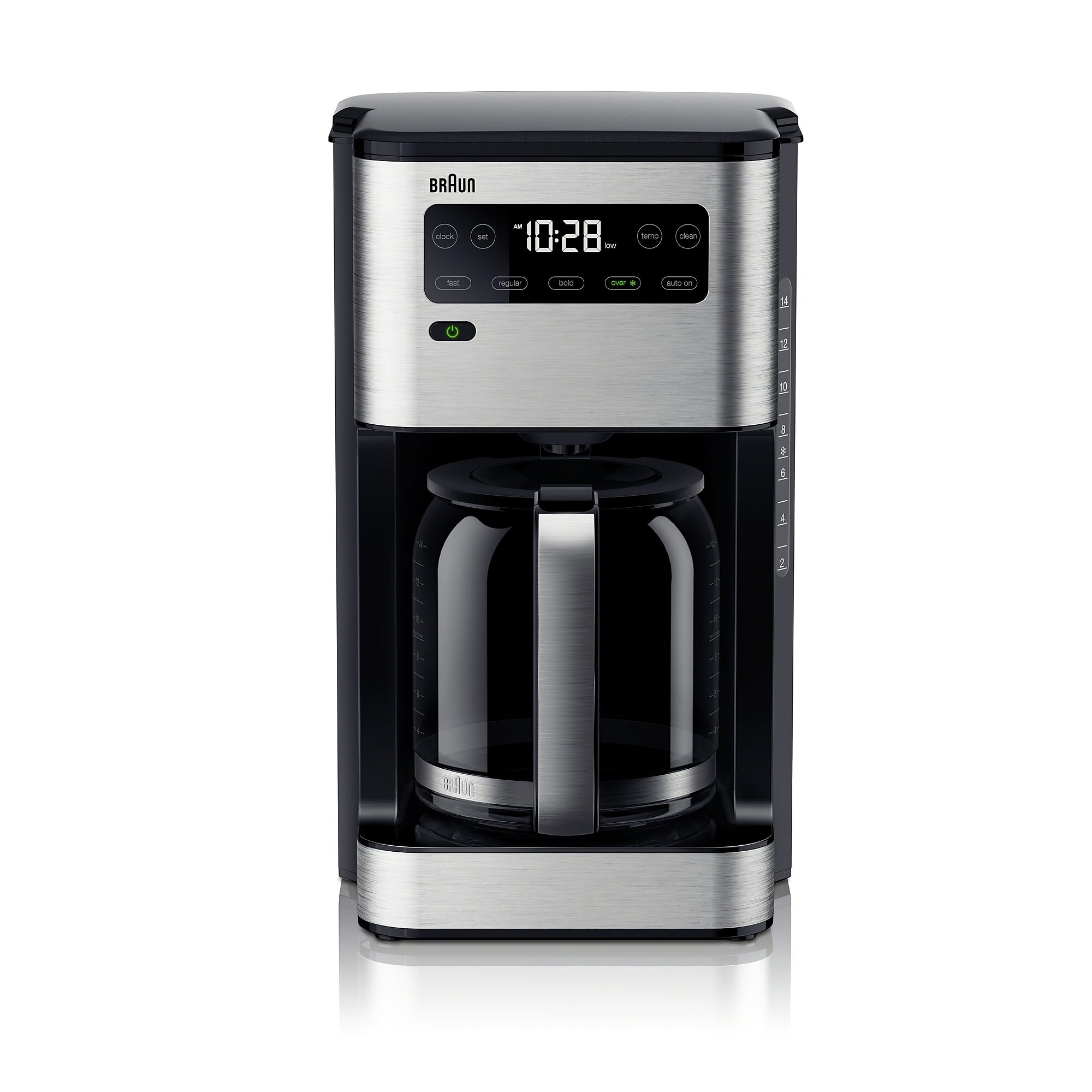 Braun PureFlavor 14-Cup Automatic Drip Coffee Maker, Black (KF5650BK) Simolary simolary.com