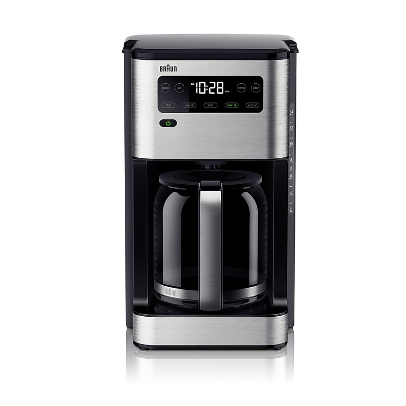 Braun PureFlavor 14-Cup Automatic Drip Coffee Maker, Black (KF5650BK) image 1