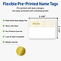 Avery Adhesive Name Tags, Pre-printed Gold Hello Pattern Design~#|#~5A52ACE2-E63A-466A-BC5DEF426BFF88E6_sc7