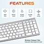 Delton N36 Wireless Keyboard and Optical Mouse Combo, White (DKMN36-WW)~#|#~5A58CFCE-44E4-47A2-862AEF2FFCE21637_sc7