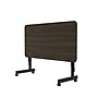 Correll Econoline 48"W x 24"D Adjustable Foldable Training Room Table, Laminate, With Wheels, Walnut (FTM2448TF01)~#|#~5A5CF725-1431-4847-BDD0E70C58A885AF_sc7