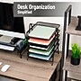 Mind Reader Metal 5-Tier Stackable Paper Desk Tray Organizer, Black, 2/Pack (5TPAP2PK-BLK)~#|#~5A64FFA9-FA39-483A-8A7D51BE6E852ABC_sc7