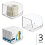 iDESIGN Small Stackable Plastic Storage Bin, Clear, 3/Pack (28036M3)~#|#~5A65E743-75D6-4C80-ACA783814DAA0C74_sc7