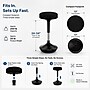 Uncaged Ergonomics Wobble Stool Armless Fabric Active Stool, Black (WSB)~#|#~5A667809-267C-4695-A5616A4433414485_sc7