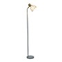Simple Designs Farmhouse Fusion 55.91" Iron Floor Lamp with Round Shade, Gray (LF2019-GRY)~#|#~5A66F09D-0EBD-401F-9C11310BB40CCE67_sc7