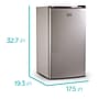 Black & Decker Adjustable Temperature Control Refrigerator with Freezer Compartment, 3.2 Cu. Ft., Gray/Silver (BCRK32V)~#|#~5A693A44-70A4-44F9-BD1B5D4894A11D76_sc7