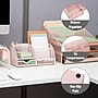 Mind Reader 7-Compartment Metal Desk Organizer, Pink (JOEORG-PNK)~#|#~5A69522B-9160-496F-8AF41C8C365B4706_sc7