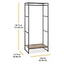 Whitmor 59.72" x 24.8" Garment Rack, Black (6764-11413)~#|#~5A6C4AC9-2448-48E2-9C70D7CB80B6F99F_sc7