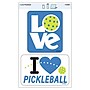 Trend Enterprises I Love Pickleball Vinyl Stickers, Multicolored, 2/Pack, 6/Packs/Bundle (T-62001-6)~#|#~5A728A86-B569-4EF3-9D373EB744421607_sc7